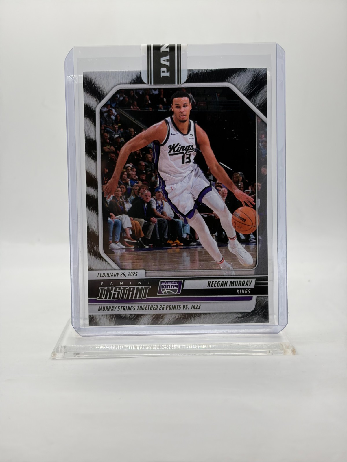 2024-25 Panini Instant ZEBRA Premium #382 KEEGAN MURRAY (#'d 5 of 5) Sealed