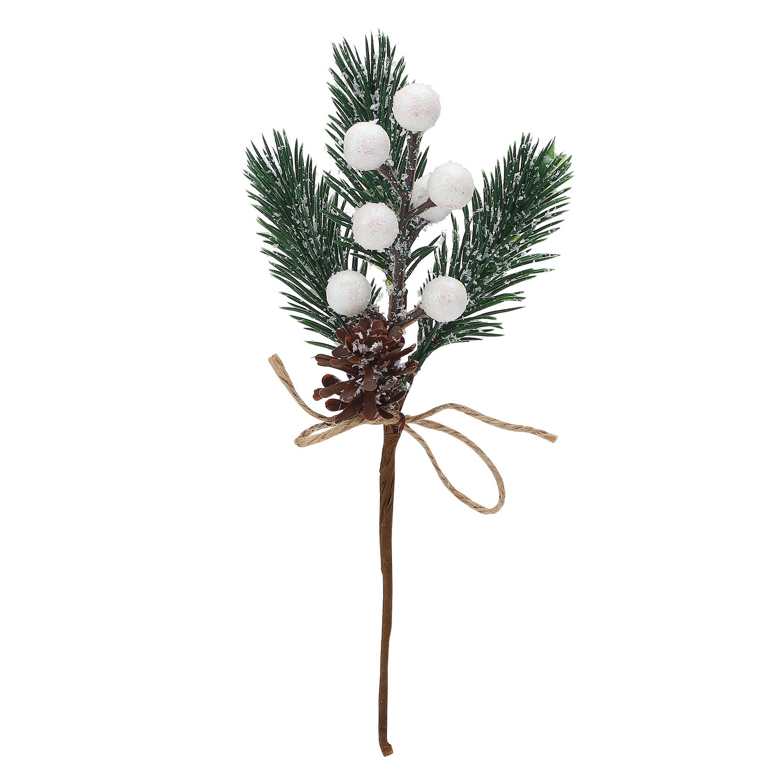 Artificial Pinecone And Berry Picks Needles Branches Xmas Floral Picks For DIY