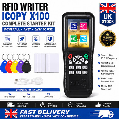 Smart Card Reader Writer RFID Kopierer 125Khz 13,56Mhz USB Fob Programmer Copy Enc