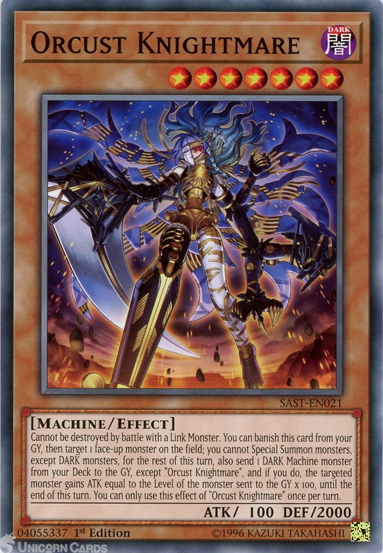SAST-EN021 Orcust Knightmare Common 1st Edition Mint YuGiOh Card