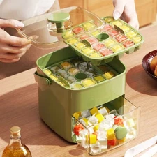 Extra-Large 48-lce Cube Maker with Easy Glide Double Layer Food-Grade Tray