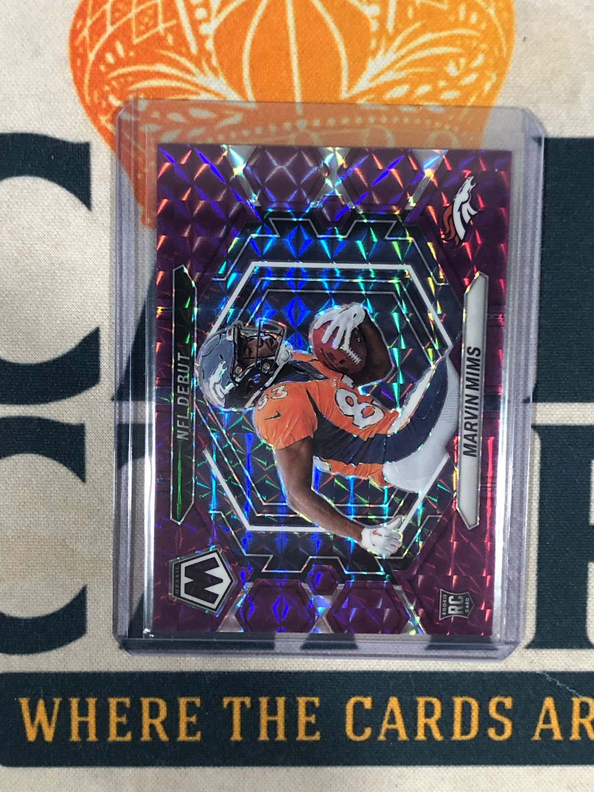 2023 Panini Mosaic MARVIN MIMS Rookie NFL Debut Purple Mosaic /49 RC