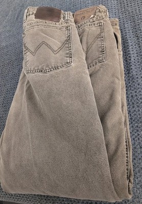 2 - Mens 42x32 WRANGLER Brown Canvas Fleece Lined Work Wear Pant 33213NB Cotton