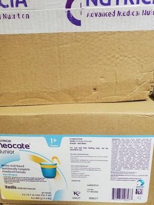 (4) Neocate Junior Vanilla, 14.1 oz (4 Cans) FREE SHIPPING EXP 07/09/2026