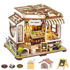 DIY Book Nook Kit - Bookend Diorama with LED - 3D Wooden Puzzle DIY Miniature Ho