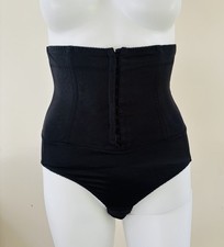 Vintage 80s Lingerie Goth Lace Pattern Waist trainer Corset Boning 27  Small