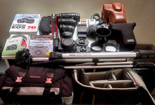 Canon EOS 7D Professional Photography System - 4 Lens Tripod Bags Straps Mic