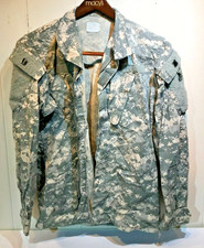 Genuine US ARMY ACU DIGITAL Small Long 33-37" Chest Uniform Shirt Top Camouflage
