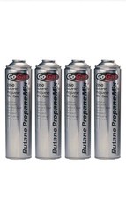 4 PACK GOSYSTEM 2350 BUTANE PROPANE MIX GAS CARTRIDGE EN 417 THREADED 350G 631ML