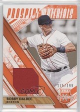 2019 Panini Elite Extra Edition Prospect Materials Orange /199 Bobby Dalbec 1xd