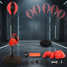 Kinder Standboxsack + Boxhandschuhe verstellbar Punching Ball Boxbirne Boxsack