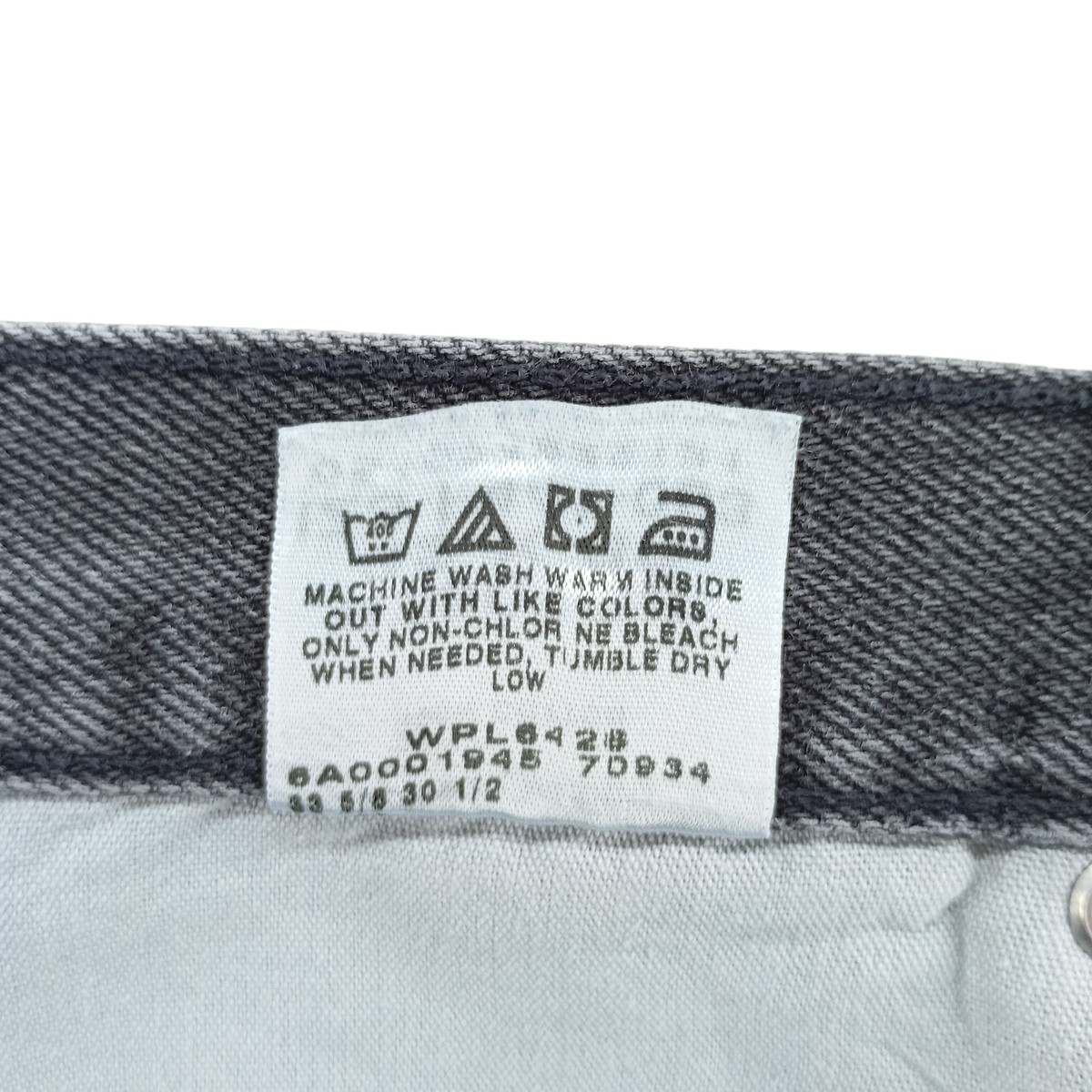 Used Wrangler Men's Black Denim Straight Leg Denim Pants Size W32 thumbnail 5