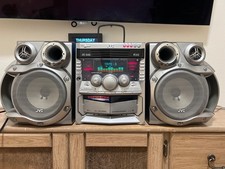JVC MX-GA77 360W 3 CD Changer Dual Cassette Player AM/FM Stereo System CA-MXGA77