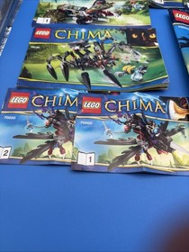 Bulk Lot 15 LEGO Chima Instruction Manuals Booklets 70000, 70130, 70100, 70003