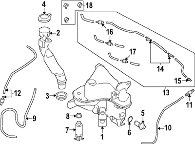 #ad #ad Genuine Subaru Washer Reservoir 86631FN020 $74.98