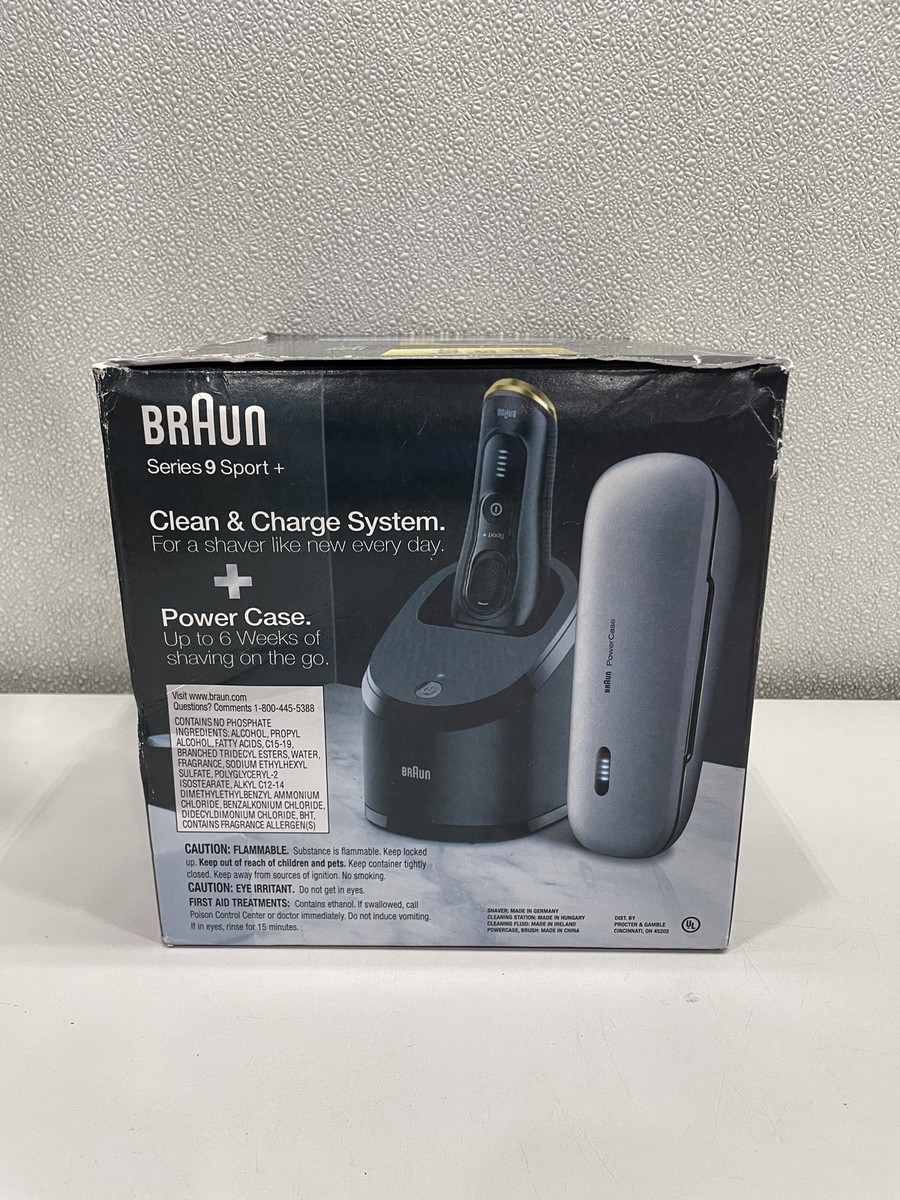 Braun Series 9 Sport + Electric Shaver With Clean And Charge
