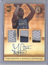 2014 Panini Gold Standard Rookie Jersey Prime 8/25 Glenn Robinson III Auto 0q0