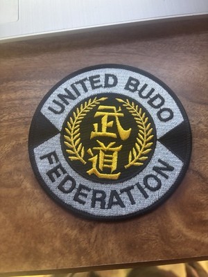 United Budo Federation Martial Arts Patch Vtg  Rare 4  Logo Karate Taekwondo