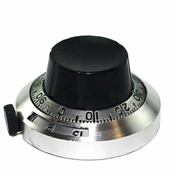 ELCO Manopola per Potenziometri Multigiri diam. 46mm 15 Giri con indicatore di giri