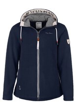 Dry Fashion Damen Fleecejacke Norden tailliert warm windabweisend rot Gr. 42