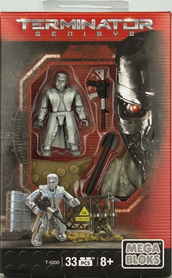 MEGA BLOKS TERMINATOR GENISYS T-1000 SILVER 36pcs RESISTANCE SOLDIER 44 pcs BOX - Image 4 of 4