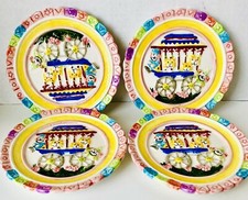 4 Mercuries Child s Play Plates 1995 CircusWagon/Clowns/Tigers.Vintage EUC