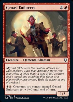 MTG Baldur's Gate *FOIL* C Genasi Enforcers #177