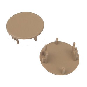 2 X Round Mesh Floor Vent Covers Beige 54mm Diameter Static