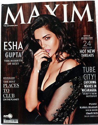Maxim India Sep 2015 Esha Gupta Kamal Haasan Charli XCX Ed Skrein Tatiana Pajkov