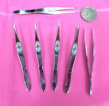 Wholesale Lot Of 2,12,36,72 PC --"Point" Shaped 3.5" Tweezer professionl Salon