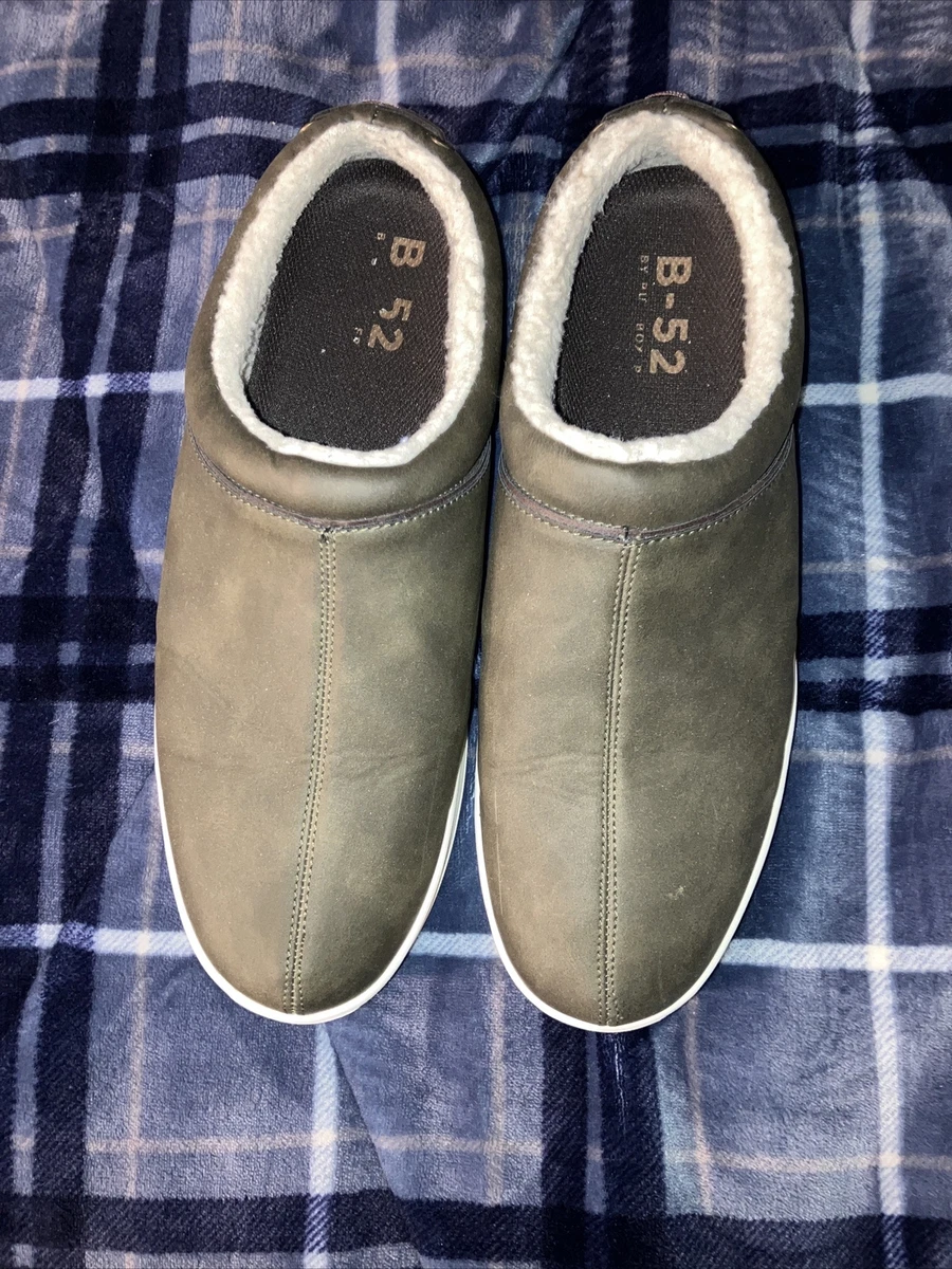 B 52 By Bullboxer Mens 13 PU Slip on Lined Clog Shoes by Comfort Form OLIVE
