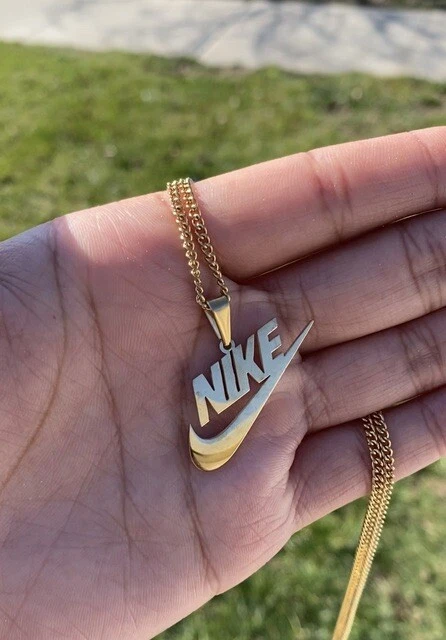 Nike Swoosh Silver Necklace