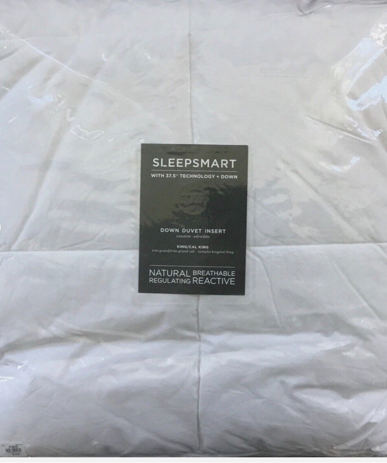 Pottery Barn SLEEPSMART 37.5 TECH TEMP REG 550FP Down Duvet Insert King