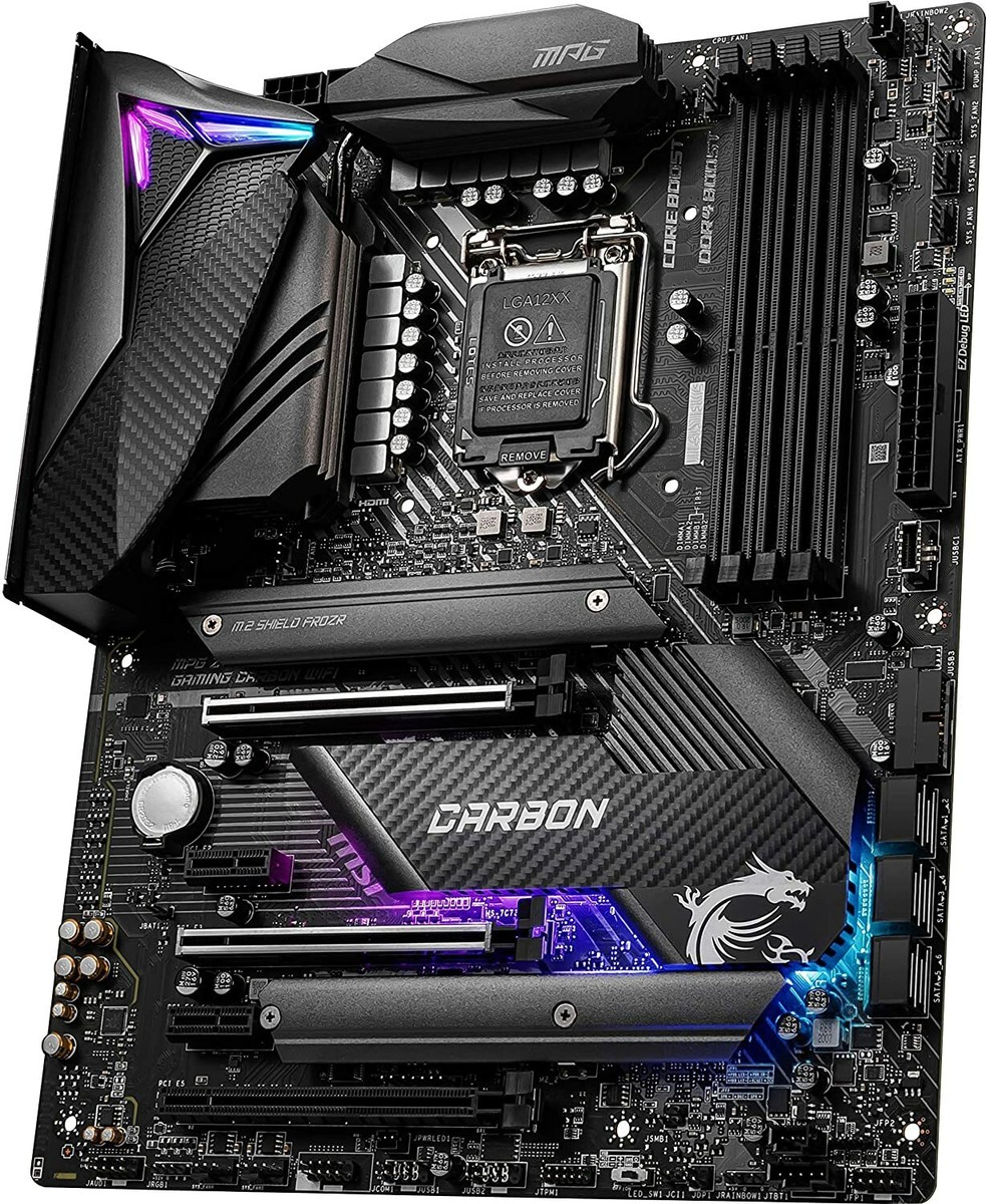 FOR MSI MPG Z490 GAMING CARBON WIFI Gaming Motherboard LGA200 DDR4