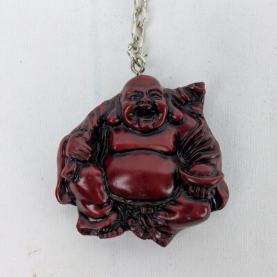 Buddha Schlüsselanhänger Lucky Laughing Buddha Resin Keyring Reiben Sie sich den Bauch für viel Glück!