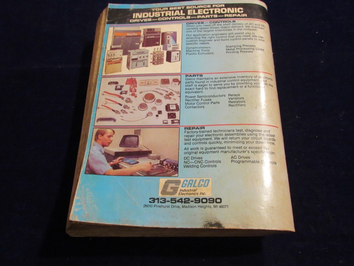 Vtg 1988 Ameritech Industrial Yellow Pages Michigan HUGE 1235pg