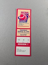 1999 NCAA Tournament Basketball Ticket West Finals UConn v Iowa America West