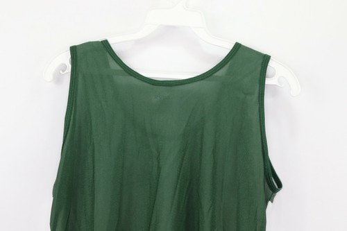 Vtg 90s Womens Large Silky Nylon Color Block Cross Country Track Singlet Jersey - Picture 7 of 8
