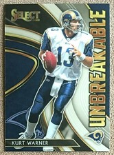 Kurt Warner 2020 Panini Select Unbreakable #U11 St. Louis Rams Insert Football 