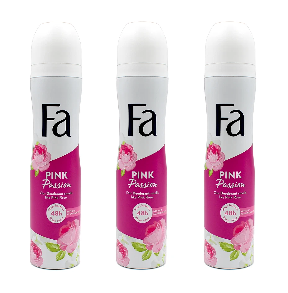 Deodorant Fa Pink Passion Deo Spray XXL Größe , 3x250ml EAN4015100723786