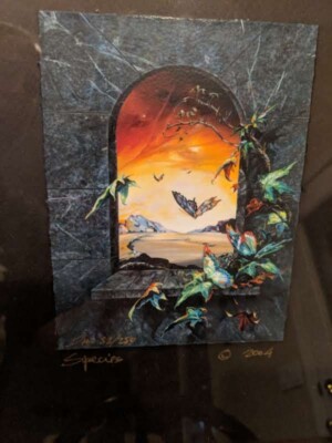 Ora Tamir Gicle'e Print SPECIES 8x6.5 Image Framed 16x20 Signed Numbered COA Art