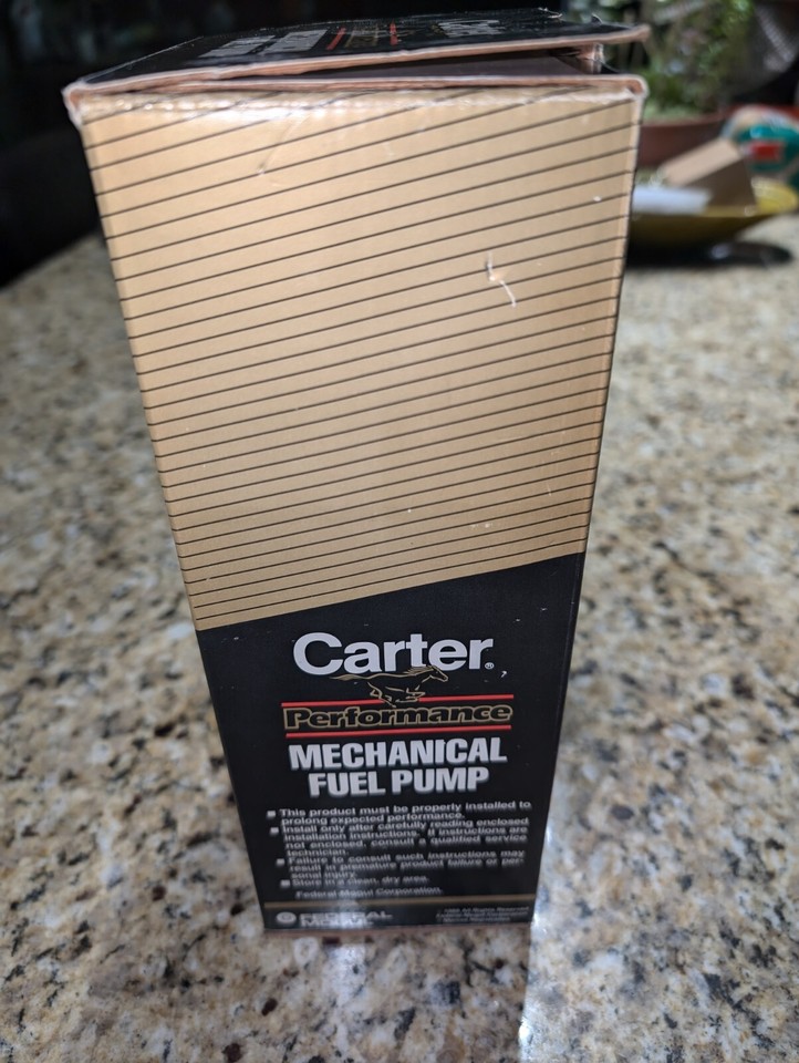 NOS Carter 6904 120GPH Street Mechanical Fuel Pump FORD M9350C302 M6904