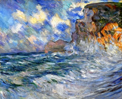Lilla Perry Cliffs at Etretat 1898 17''x 22'' Archival Art Print