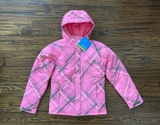 NWT COLUMBIA Girls 14/16 Winter Jacket Waterproof OMNI-SHIELD Pink Hood 90