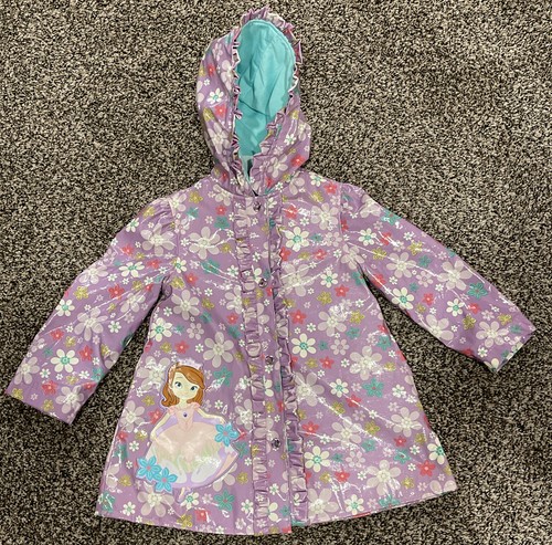 Disney Girls Size 3 Sofia Rain Coat 