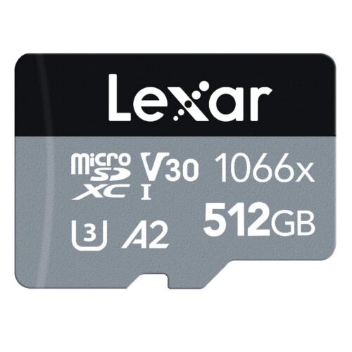 New Lexar Professional 1066x 512GB 1TB microSDXC microSD Card A2 U3 w/SD Adapter - Picture 2 of 5