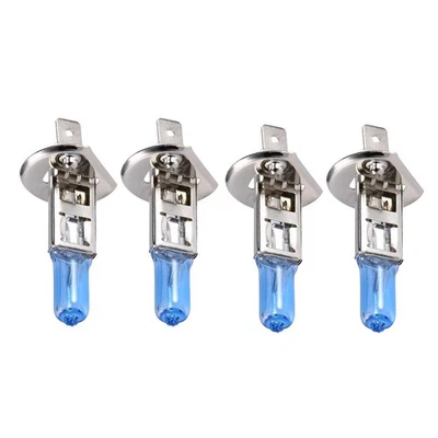4x Car Headlight White Fog DRL Light Lamp Halogen Bulb 5500K H1 12V 100W - Photo 1/4