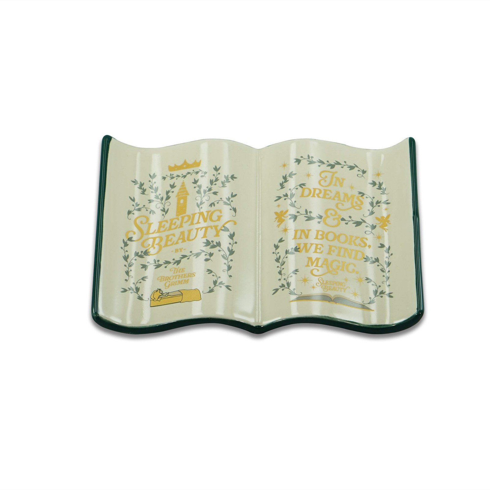 NEW Sleeping Beauty Book Sahped 15cm Trinket Dish from Pulteney Press