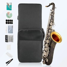 Japanese Yanag isawa T-WO37 Tenor Saxophone,Black Nickel Body,White Nickel Keys