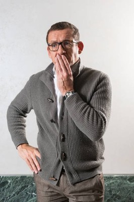 Comedian Dany Boon on February 11 2014 Singer Music Old Photo